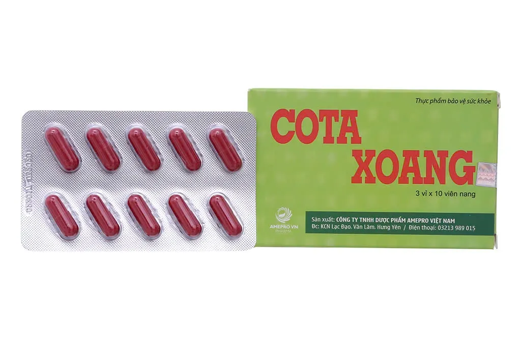 Cota xoang Amepro (H/30v) – Thông mũi xoang, tăng lưu thông phế khí